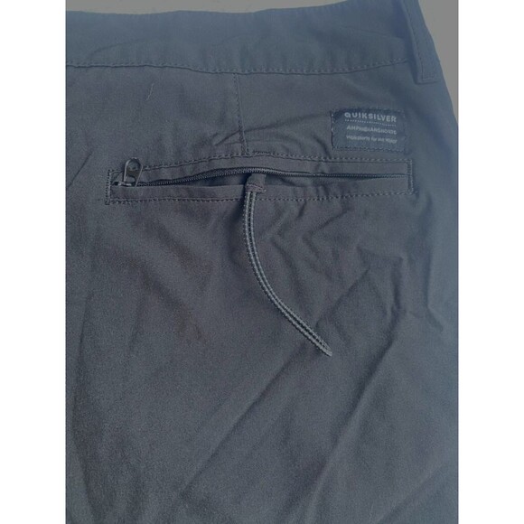 Quicksilver Men's Amphibian Black Dry Flight 4 Way Stretch Board Shorts -Sz 32 - Picture 12 of 16